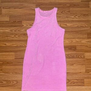 Medium fuzzy pink forever 21 dress.